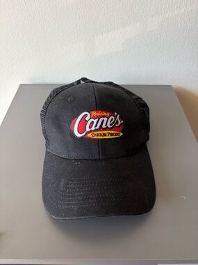 Raising Cane's Black Logo Trucker Hat